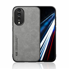 Funda Lujo Cuero Carcasa DY3 para Huawei Honor 80 5G Gris