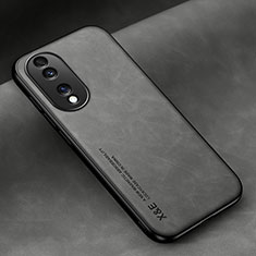 Funda Lujo Cuero Carcasa DY3 para Huawei Honor X7b Gris