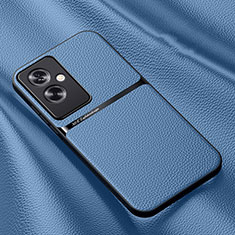 Funda Lujo Cuero Carcasa DY3 para Oppo A2 5G Azul Cielo