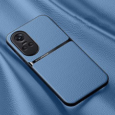 Funda Lujo Cuero Carcasa DY3 para Oppo Reno10 5G Azul Cielo