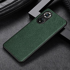 Funda Lujo Cuero Carcasa GS1 para Huawei Honor 50 5G Verde