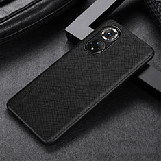 Funda Lujo Cuero Carcasa GS1 para Huawei Honor 50 Pro 5G Negro