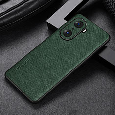 Funda Lujo Cuero Carcasa GS1 para Huawei Honor 60 Pro 5G Verde