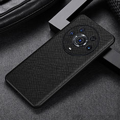 Funda Lujo Cuero Carcasa GS1 para Huawei Honor Magic3 Pro 5G Negro