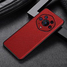 Funda Lujo Cuero Carcasa GS1 para Huawei Honor Magic3 Pro+ Plus 5G Rojo