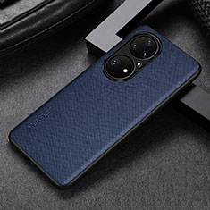 Funda Lujo Cuero Carcasa GS1 para Huawei P50e Azul