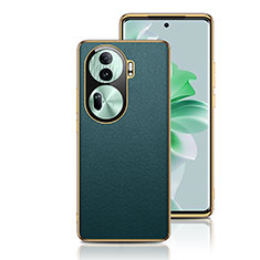 Funda Lujo Cuero Carcasa GS1 para Oppo Reno11 Pro 5G Verde