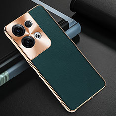 Funda Lujo Cuero Carcasa GS1 para Oppo Reno8 Pro 5G Verde