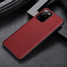 Funda Lujo Cuero Carcasa GS1 para Samsung Galaxy S20 Rojo