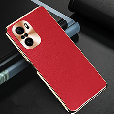 Funda Lujo Cuero Carcasa GS2 para Xiaomi Redmi K40 Pro+ Plus 5G Rojo