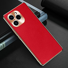 Funda Lujo Cuero Carcasa GS3 para Huawei Honor 60 SE 5G Rojo