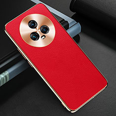 Funda Lujo Cuero Carcasa GS3 para Huawei Honor Magic5 5G Rojo