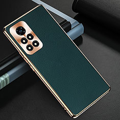 Funda Lujo Cuero Carcasa GS3 para Huawei Honor V40 5G Verde