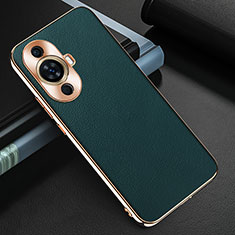 Funda Lujo Cuero Carcasa GS3 para Huawei Nova 11 Pro Verde