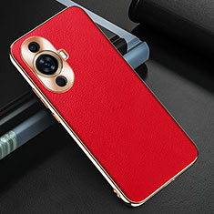 Funda Lujo Cuero Carcasa GS3 para Huawei Nova 11 Ultra Rojo