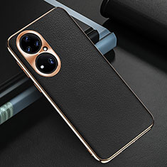 Funda Lujo Cuero Carcasa GS3 para Huawei P50 Negro