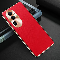 Funda Lujo Cuero Carcasa GS3 para Oppo Reno10 Pro+ Plus 5G Rojo