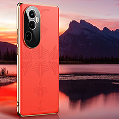 Funda Lujo Cuero Carcasa GS4 para Oppo Reno10 Pro+ Plus 5G Naranja