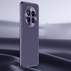 Funda Lujo Cuero Carcasa JB1 para Huawei Mate 50 Morado