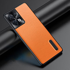 Funda Lujo Cuero Carcasa JB1 para Oppo Reno9 Pro 5G Naranja