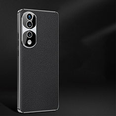 Funda Lujo Cuero Carcasa JB2 para Huawei Honor 70 Pro 5G Negro