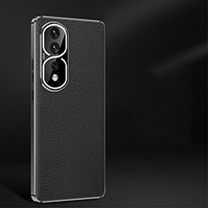 Funda Lujo Cuero Carcasa JB2 para Huawei Honor 80 Pro 5G Negro