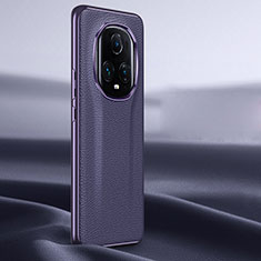 Funda Lujo Cuero Carcasa JB2 para Huawei Honor Magic5 Ultimate 5G Morado