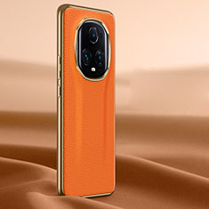 Funda Lujo Cuero Carcasa JB2 para Huawei Honor Magic5 Ultimate 5G Naranja