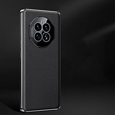 Funda Lujo Cuero Carcasa JB2 para Huawei Mate 50 Negro