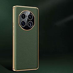 Funda Lujo Cuero Carcasa JB2 para Huawei Mate 50 Pro Verde