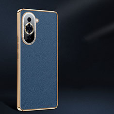 Funda Lujo Cuero Carcasa JB2 para Huawei Nova 10 Azul