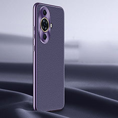 Funda Lujo Cuero Carcasa JB2 para Huawei Nova 11 Morado