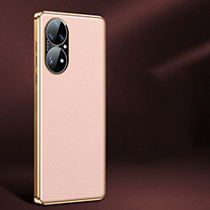 Funda Lujo Cuero Carcasa JB2 para Huawei P50 Pro Rosa