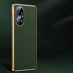 Funda Lujo Cuero Carcasa JB2 para Huawei P50 Pro Verde