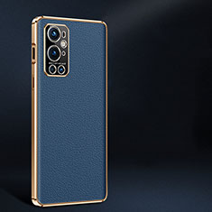 Funda Lujo Cuero Carcasa JB2 para OnePlus 9 Pro 5G Azul