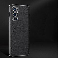 Funda Lujo Cuero Carcasa JB2 para OnePlus 9 Pro 5G Negro