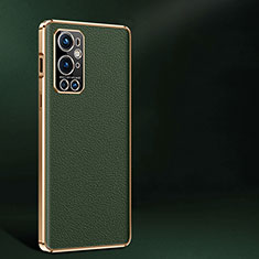 Funda Lujo Cuero Carcasa JB2 para OnePlus 9 Pro 5G Verde