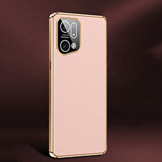 Funda Lujo Cuero Carcasa JB2 para Oppo Find X5 5G Rosa