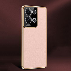 Funda Lujo Cuero Carcasa JB2 para Oppo Reno8 Pro 5G Rosa