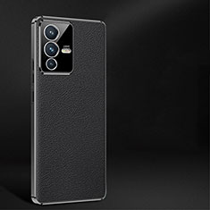 Funda Lujo Cuero Carcasa JB2 para Vivo V23 5G Negro