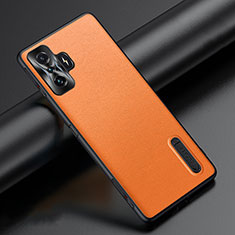 Funda Lujo Cuero Carcasa JB3 para Xiaomi Redmi K50 Gaming 5G Naranja