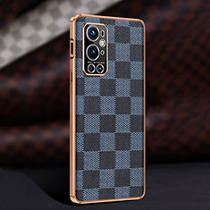 Funda Lujo Cuero Carcasa JB4 para OnePlus 9 Pro 5G Azul