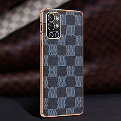 Funda Lujo Cuero Carcasa JB4 para OnePlus 9R 5G Azul