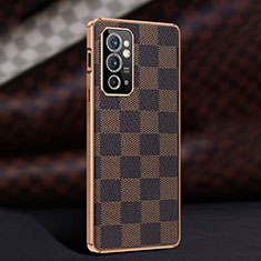 Funda Lujo Cuero Carcasa JB4 para OnePlus 9RT 5G Marron