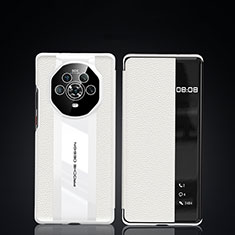 Funda Lujo Cuero Carcasa JB5 para Huawei Honor Magic4 5G Blanco