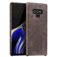 Funda Lujo Cuero Carcasa L01 para Samsung Galaxy Note 9 Marron