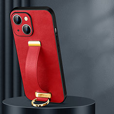 Funda Lujo Cuero Carcasa LD1 para Apple iPhone 15 Plus Rojo