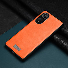 Funda Lujo Cuero Carcasa LD1 para Huawei Honor 50 5G Naranja