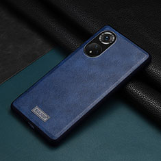 Funda Lujo Cuero Carcasa LD1 para Huawei Honor 50 Pro 5G Azul