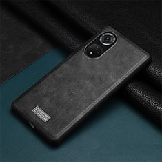 Funda Lujo Cuero Carcasa LD1 para Huawei Honor 50 Pro 5G Negro